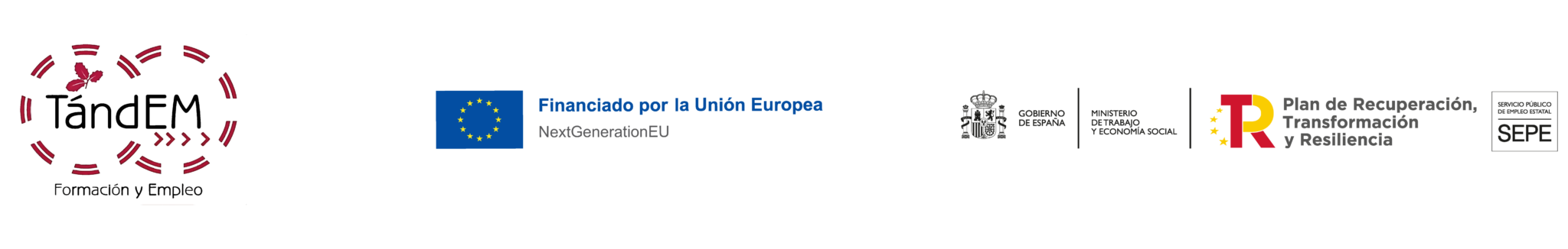 TándEm - Financiado por la Unión Europea NextGenerationEU - Gobierno de España - Plan de Recuperación, Transformación y Resiliencia - SEPE